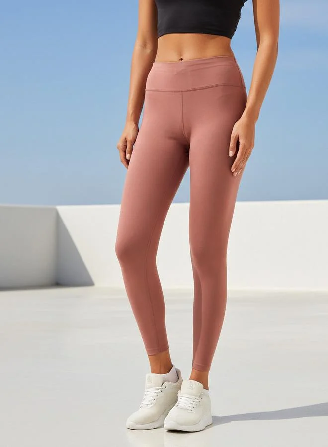 آكتف بنطلون ضيق نسائي بخصر مطاطي عالي الأداء